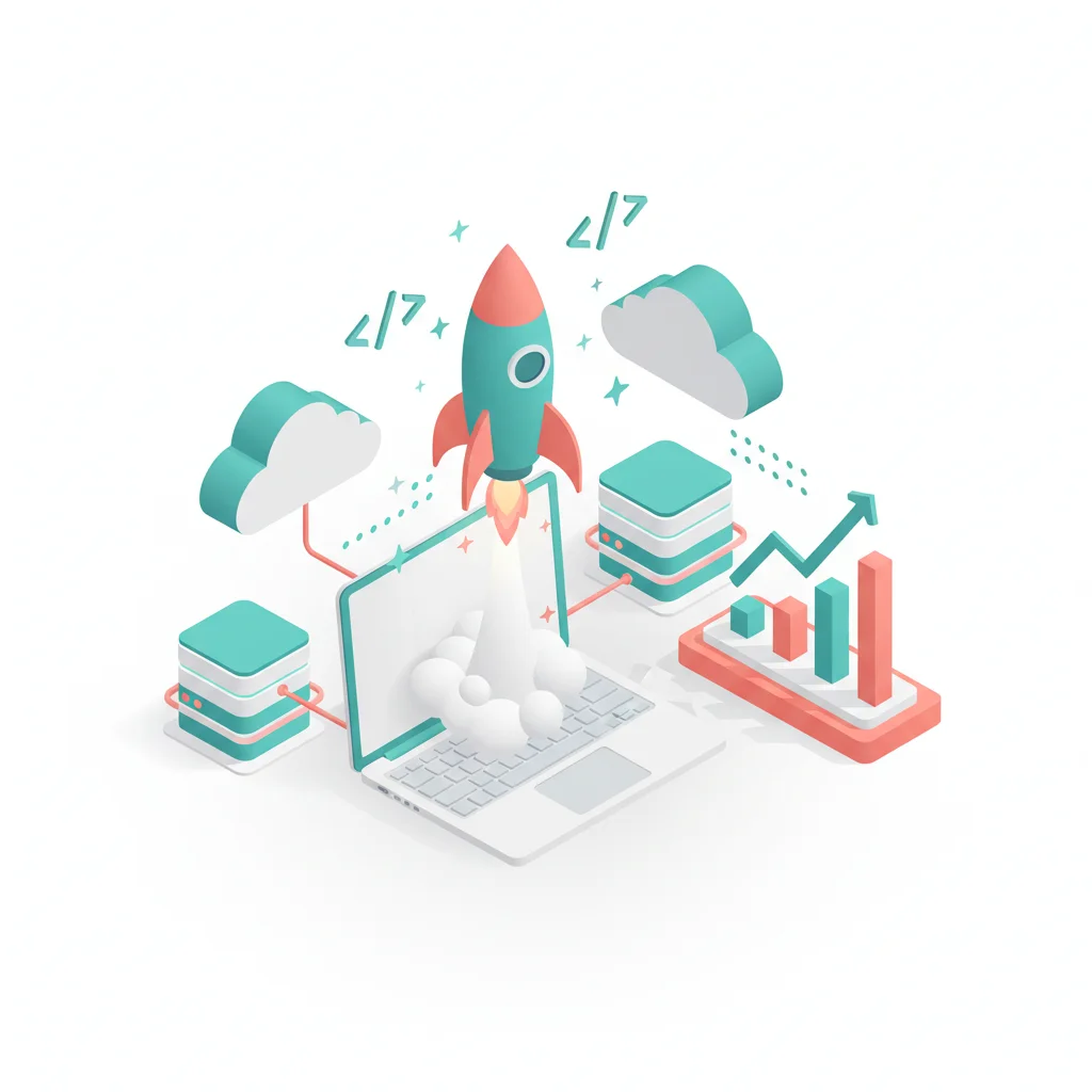 SaaS Startup AI automation illustration