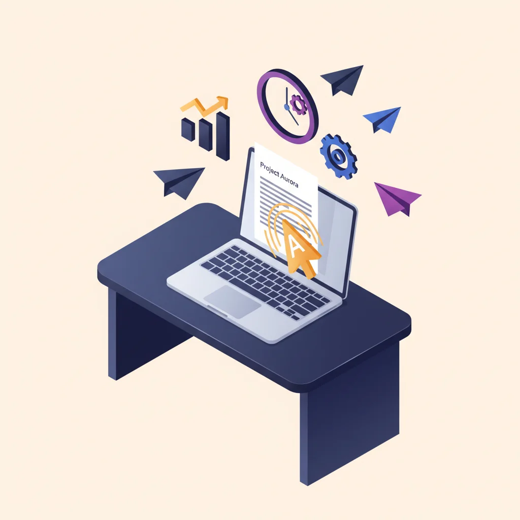 Rédaction de Contenu automation illustration