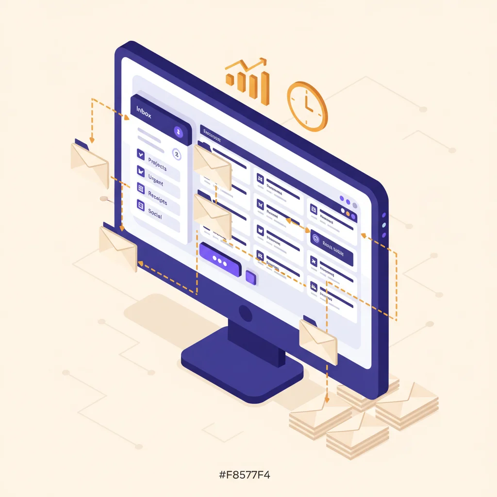 Gestion des Emails automation illustration