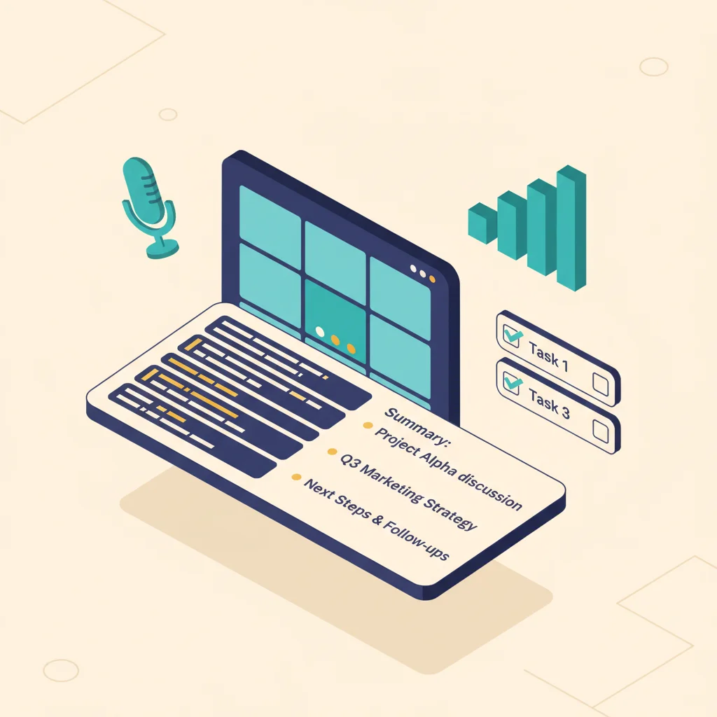 Meeting Notes & Transcription automation illustration